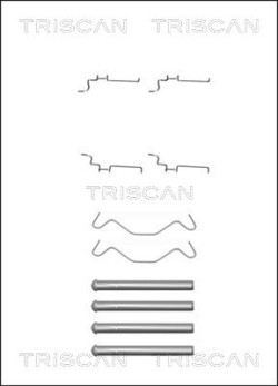 8105 131638 Sada prislusenstvi, oblozeni kotoucove brzdy TRISCAN