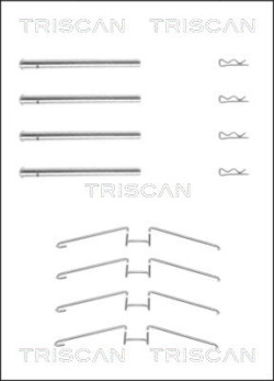 8105 251599 Sada prislusenstvi, oblozeni kotoucove brzdy TRISCAN