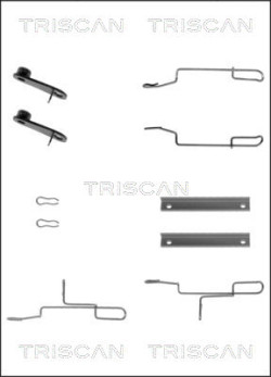 8105 281591 Sada prislusenstvi, oblozeni kotoucove brzdy TRISCAN