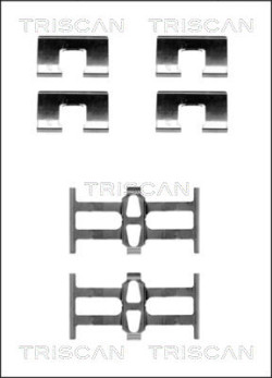 8105 401614 Sada prislusenstvi, oblozeni kotoucove brzdy TRISCAN