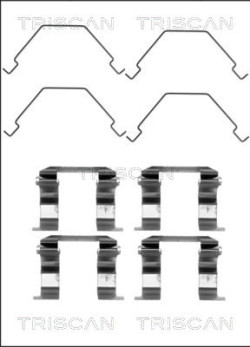 8105 501577 Sada prislusenstvi, oblozeni kotoucove brzdy TRISCAN