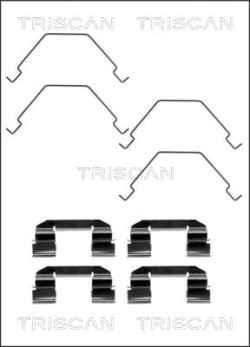 8105 501583 Sada prislusenstvi, oblozeni kotoucove brzdy TRISCAN