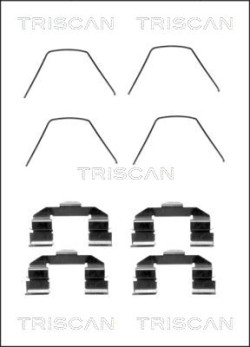 8105 501585 Sada prislusenstvi, oblozeni kotoucove brzdy TRISCAN