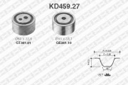 KD459.27 ozubení,sada rozvodového řemene SNR