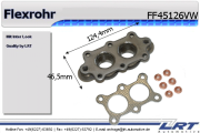 FF45126VW Prużný díl výfuku LRT