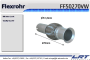 FF50270VW Prużný díl výfuku LRT