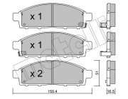 22-0791-0 Sada brzdových destiček, kotoučová brzda METELLI