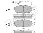 22-1094-1 Sada brzdových destiček, kotoučová brzda METELLI