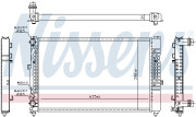 60489 Chladič, chlazení motoru NISSENS