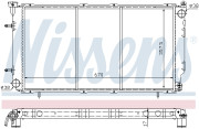 67700 Chladič, chlazení motoru NISSENS