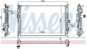 606342 Chladič, chlazení motoru NISSENS