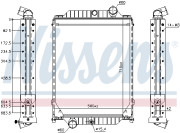 606366 Chladič, chlazení motoru NISSENS