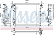 61037 Chladič, chlazení motoru NISSENS