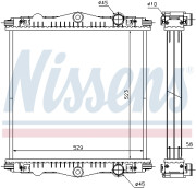 614450 Chladič, chlazení motoru ** FIRST FIT ** NISSENS