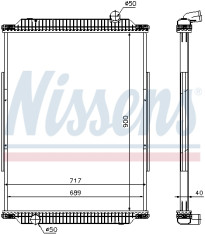 637880 Chladič, chlazení motoru NISSENS