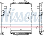 67244A Chladič, chlazení motoru ** FIRST FIT ** NISSENS