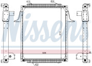 67257 Chladič, chlazení motoru NISSENS