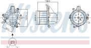 87542 vnitřní ventilátor NISSENS