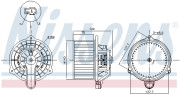 87568 vnitřní ventilátor NISSENS