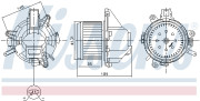 87608 vnitřní ventilátor NISSENS