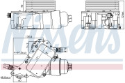 91339 Olejový chladič, motorový olej NISSENS