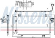 940723 Kondenzátor, klimatizace ** FIRST FIT ** NISSENS