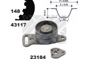 23119 ozubení,sada rozvodového řemene MAPCO