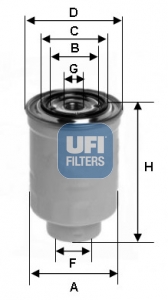 24.398.00 Palivový filtr UFI