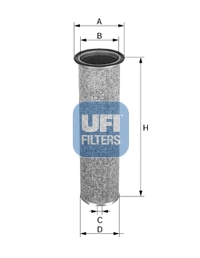 27.377.00 Filtr - sekundární vzduch UFI