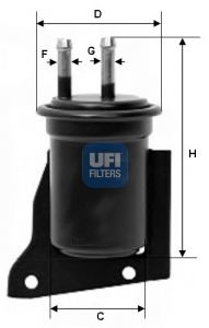 31.542.00 Palivový filtr UFI