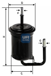 31.651.00 Palivový filtr UFI