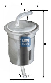 31.692.00 Palivový filtr UFI