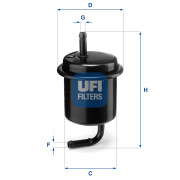 31.801.00 Palivový filtr UFI