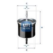 31.811.00 Palivový filtr UFI