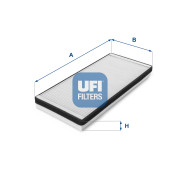 53.012.00 Filtr, vzduch v interiéru UFI