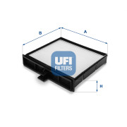 53.106.00 Filtr, vzduch v interiéru UFI