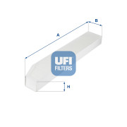 53.257.00 Filtr, vzduch v interiéru UFI