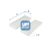 53.313.00 Filtr, vzduch v interiéru UFI