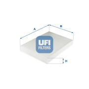 53.314.00 Filtr, vzduch v interiéru UFI