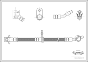 19019011 Brzdová hadice CORTECO