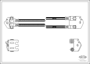 19032831 Brzdová hadice CORTECO