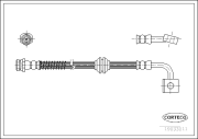 19033011 Brzdová hadice CORTECO