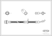 19033098 Brzdová hadice CORTECO