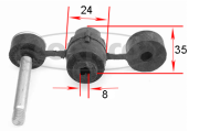 21652487 Držák, Příčný stabilizátor CORTECO