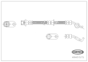 49401575 Brzdová hadice CORTECO