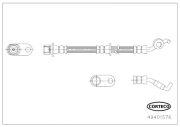49401576 Brzdová hadice CORTECO
