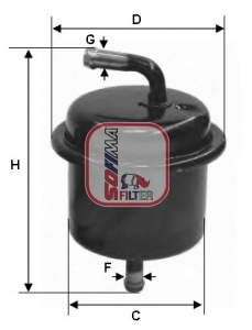 S 1543 B Palivový filtr SOFIMA