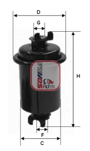 S 1550 B Palivový filtr SOFIMA