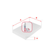 S 3038 C Filtr, vzduch v interiéru SOFIMA