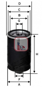 S 3462 R Olejový filtr SOFIMA